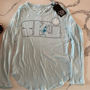 Chaser Ski long sleeve tshirt Sz S NWT
